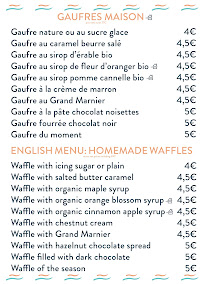 Menu La Baie Les Gaufres Page 2