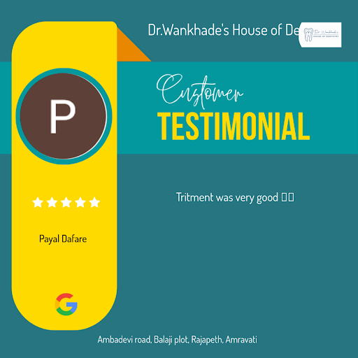 Payal Dafare from Amravati raves about her exceptional experience at Dr.Wankhade's House of Denti… post image