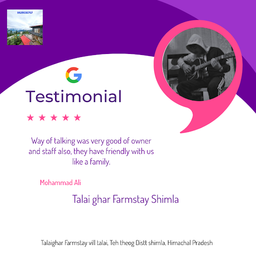 Mohammad's tranquil getaway at Talai Ghar Farmstay Shimla! He raved about our homestay, villa, an… post image