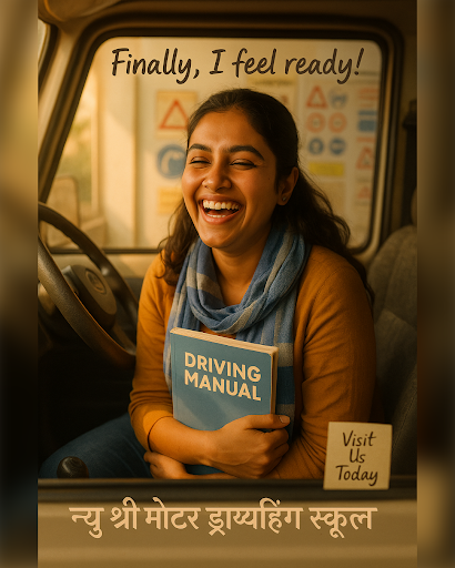 Get ready to hit the road with confidence! New Shri Motor Driving School in Sukhsagar Nagar, Katr… post image