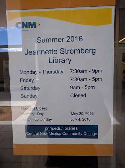 CNM Jeannette Stromberg Main Campus Library