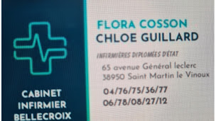 Photo n°1 de CABINET BELLECROIX infirmièrs Flora Cosson Chloé Guillard Delalandre Sébastien à Saint-Martin-le-Vinoux (Cabinet infirmier)