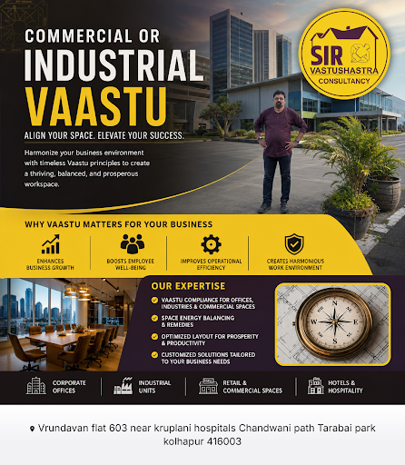 SIR VASTUSHASTRA CONSULTANCY specializes in commercial and industrial vaastu services, providing… post image