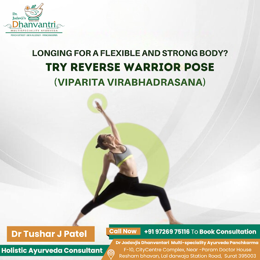 Try the Reverse Warrior Pose (Viparita Virabhadrasana) and transform your practice! 🧘‍♂️✨ This po… post image
