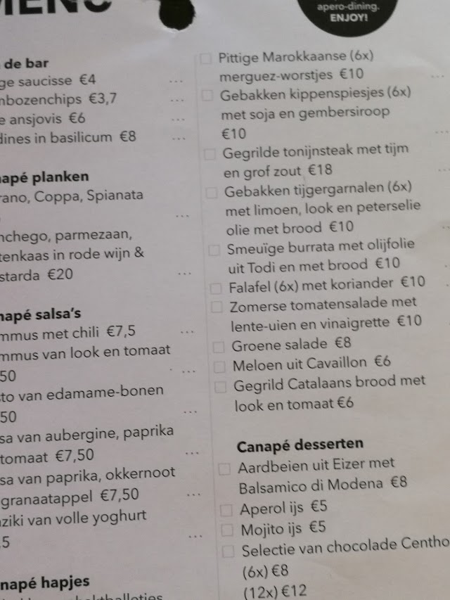 Canapé (aperobag & apero-foodbar)
