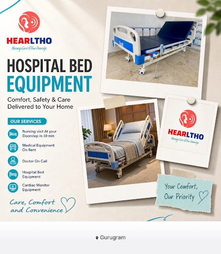 Hearltho Nursing Care offers reliable hospital bed equipment on rent, ensuring comfortable patien… post image