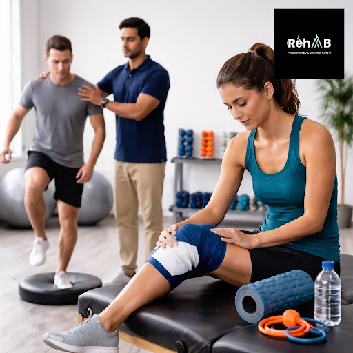 Sports injury slowing you down? At RehAAB Physiotherapy And Wellness Centre | Vasant Kunj, we com… post image