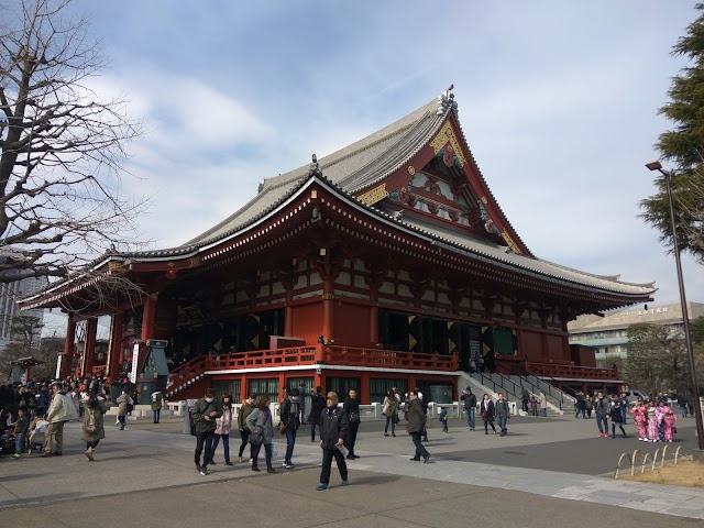 Sensoji Temple old five-story pagoda mark