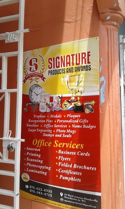 Photos of Signature Products & Awards