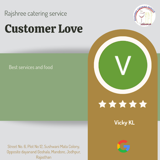 Vicky, a satisfied customer from Jodhpur, gives Rajshree catering service a perfect 5-star rating… post image
