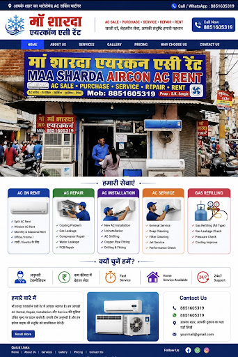 All AC repair and rent windows and split AC rent gas refilling AC installation and old AC parched post image