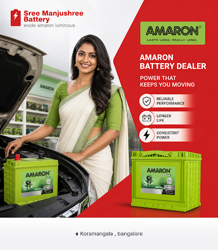 Sree Manjushree Battery Exide Amaron Luminous offers a wide range of car batteries, including Ama… post image
