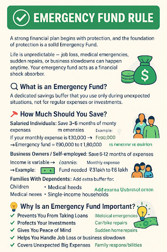 ✅ Emergency Fund Rule