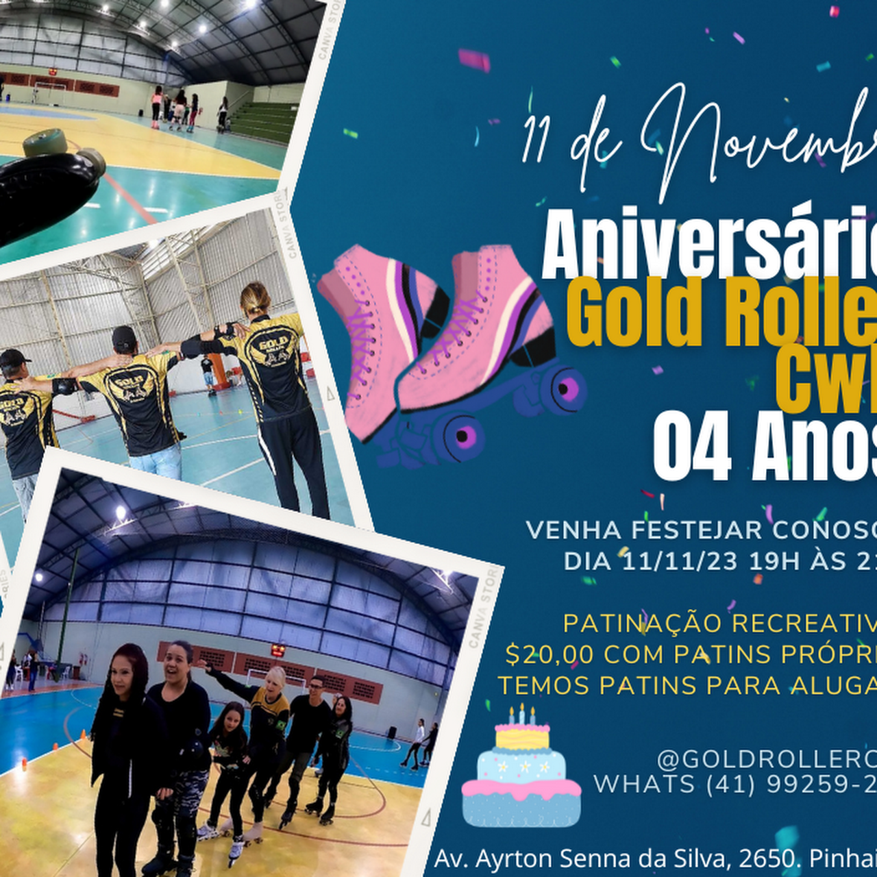 Gold Roller Skaters clube de patinadores. Curitiba!