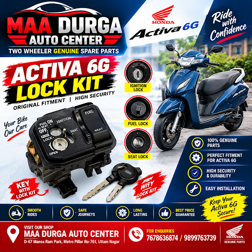 अपने Honda Activa 6G के लिए मजबूत और भरोसेमंद Lock Kit लगवाएँ post image