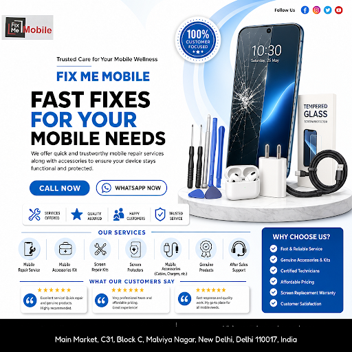 Expert mobile repair service at Fix Me Mobile to quickly and reliably restore your phone’s perfor…