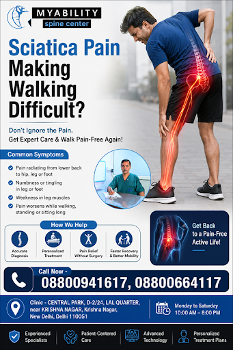 Struggling with back pain, neck pain, sciatica, or poor posture? MyAbility Spine Care in Krishna…