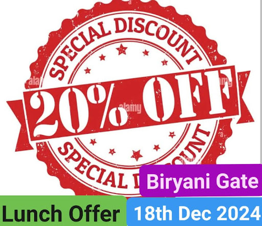 20% off lunch time offee