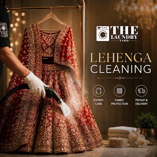 At The Laundry Yard, we provide specialized cleaning for bridal lehengas and designer wedding wea… post image