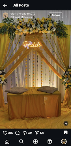 Haldi decoration available @ affrodable prices👍 post image