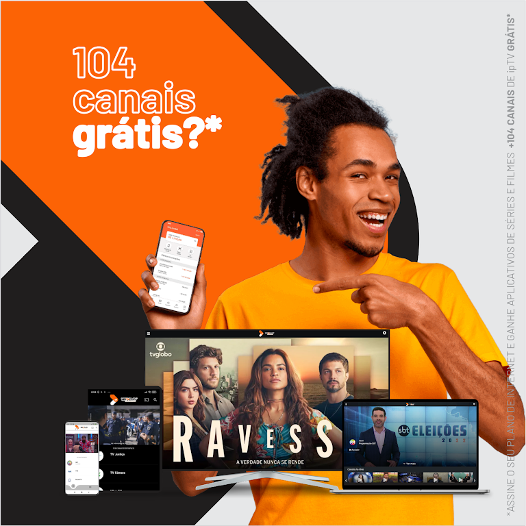 WM Telecom Internet Fibra Óptica com TV e Streaming Paramount+