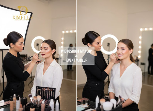 Planning a photoshoot and wondering why your regular party makeup won’t do the job? At Dimple's M…