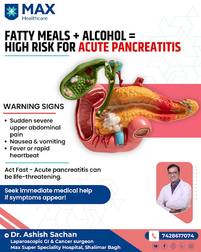"⚠️ Tip of the Week: Fatty meals + alcohol can trigger #acutepancreatitis!Watch for sudden severe… post image