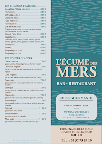 Menu L'écume des mers Page 3