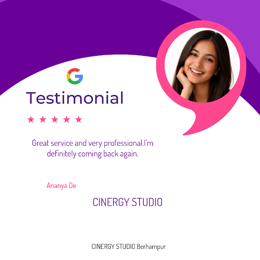 Ananya De, a Brahmapur resident, raves about her exceptional photography experience at CINERGY ST…