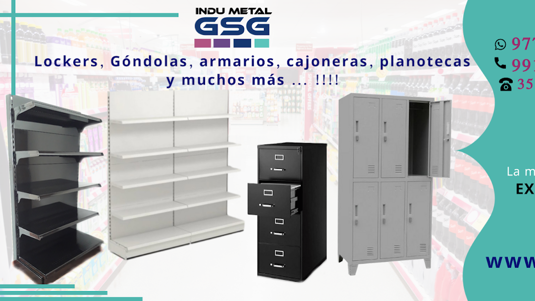 GÓNDOLAS METÁLICAS para Minimarket INDU METAL GSG - Góndolas, Lockers y  Muebles Metálicos