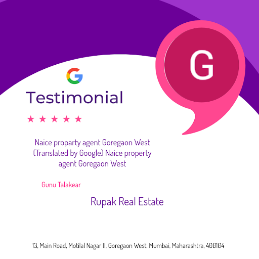 Gunu Talakear's exceptional experience at Rupak Real Estate in Mumbai! Our expert agents went abo… post image