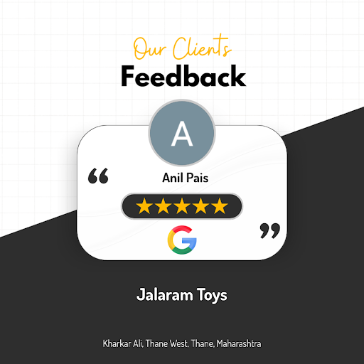 Anil from Thane raves about his exceptional experience at Jalaram Toys! He gives our toy shop a 5… post image