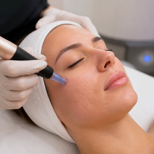 Struggling with uneven skin texture, acne scars or open pores? Microneedling at Dr. Aayushi Mohan… post image