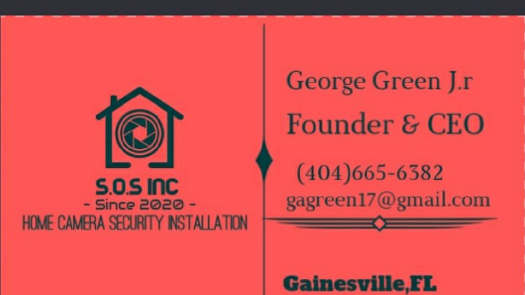 S.O.S INC Security camera installation Service Gainesville fl