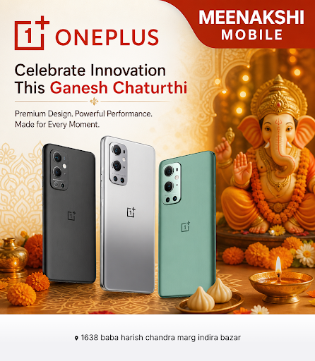 Celebrate Ganesh Chaturthi 2026 with Meenakshi Mobile. Explore our top-selling OnePlus and Samsun… post image