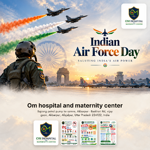 Celebrate Indian Air Force Day with Om Hospital and Maternity Center, dedicated to providing expe… post image