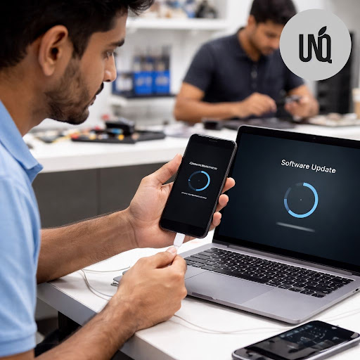Is your smartphone lagging, freezing, or draining battery after an update prompt? At Unique Solut… post image
