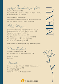 Menu Chez Lolotte Page 2