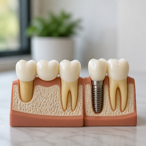 Confused about whether you need a dental bridge or a dental implant? At Makandar Dental and Impla… post image