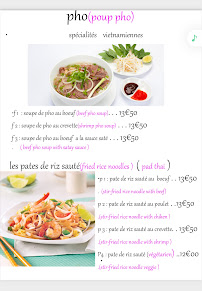 Menu Sourire du Vietnam Page 1