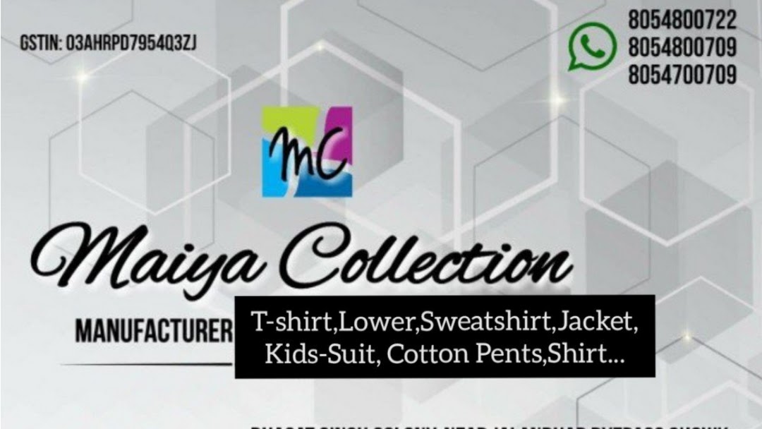 ujævnheder svamp lille Maiya Collection. T-shirt Manufacturer in ludhiana, polo t shirt  Manufacturer,lower Manufacturer in Ludhiana, shorts, bermuda, shirts,  sports lower, mens t shirt, cotton trouser, cotton pant, Sweat Shirt,  tracksuit in ludhiana punjab India -