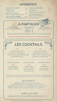Menu Le Verre Siffleur. Page 2