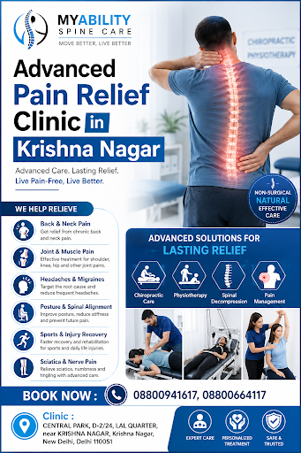 Looking for advanced pain relief in Krishna Nagar, East Delhi? MyAbility Spine Care provides pers… post image