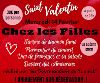 Menu Chez les Filles 10380 Plancy l'abbaye Page 1