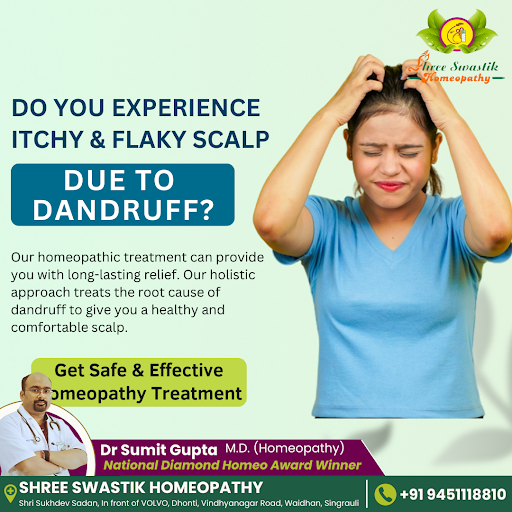Do you experience an itchy and flaky scalp due to dandruff. Our homeopathic treatment provides lo… post image