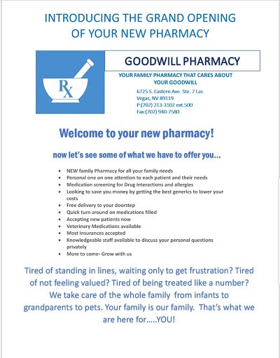 GOODWILL PHARMACY, INC. - Thumbnail
