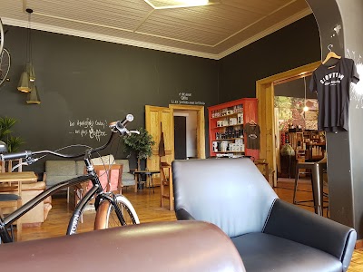 Photos of Slowtown coffee roasters and coffee shop