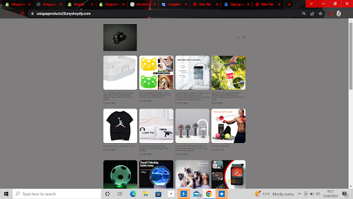 Unique products - Visual