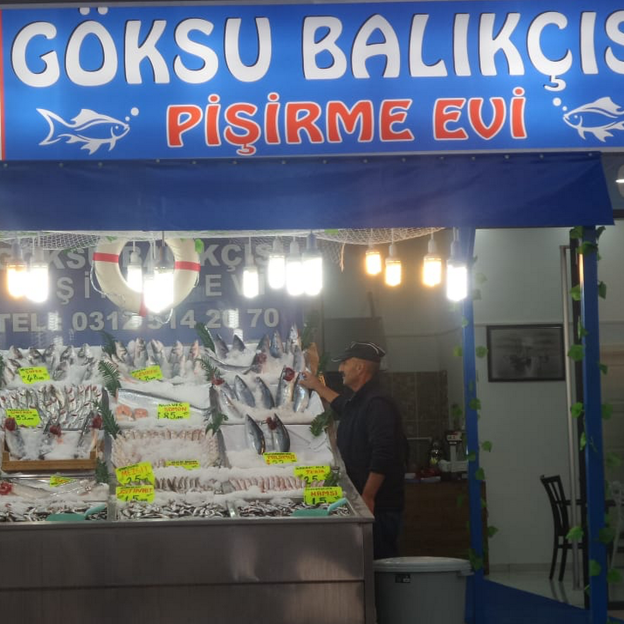 goksu balikcisi pisirme evi balikci