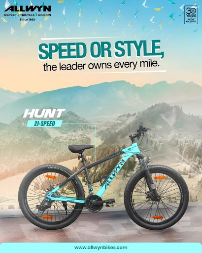 Speed or style? Why not both. With Allwyn Hunt’s 21-speed precision and bold design, every ride b…